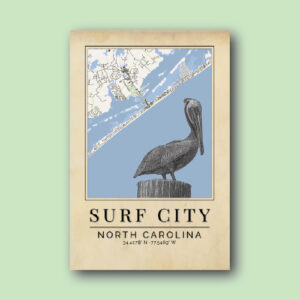 Surf City Pelican Map