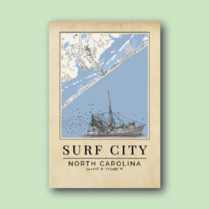 Surf City Shrimp Boat Map
