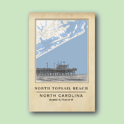 North Topsail Beach Pier Map