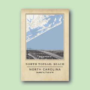 North Topsail Beach Bridge Map