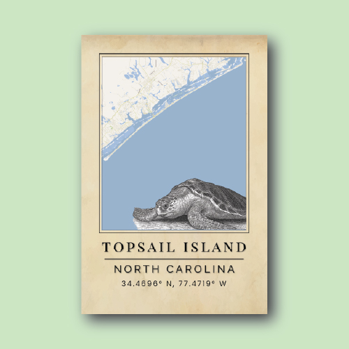 Topsail Beach Turtle Map