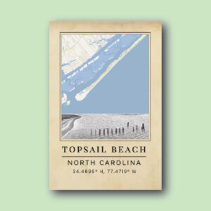Topsail Beach Peaceful Point Map